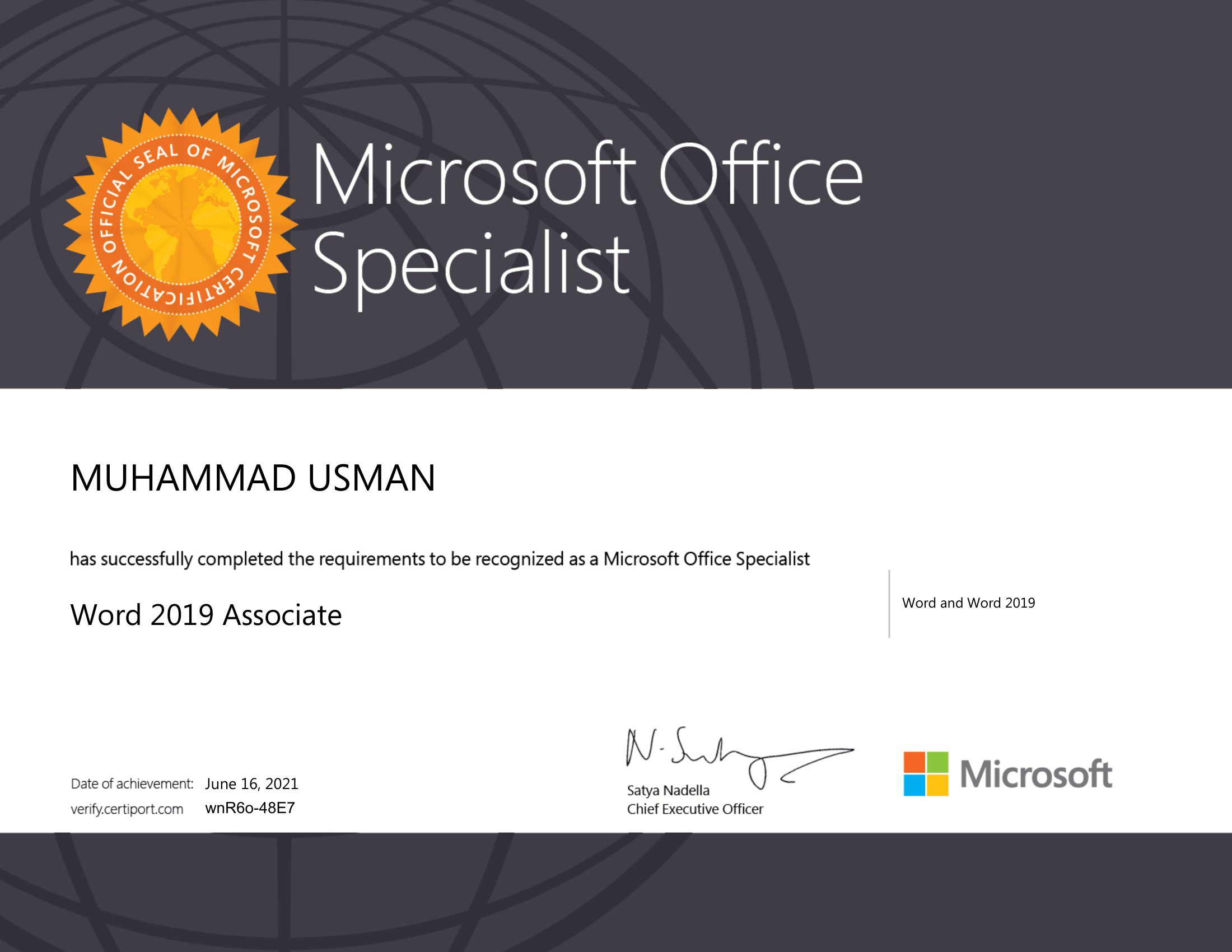 Microsoft Office Specialist: Word 2019 Associate
